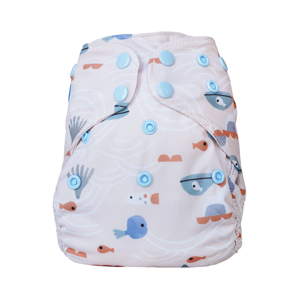 Blümchen - Eco Shell Überhose (2in1) - Druckverschluss - Newborn (3-6 kg)
