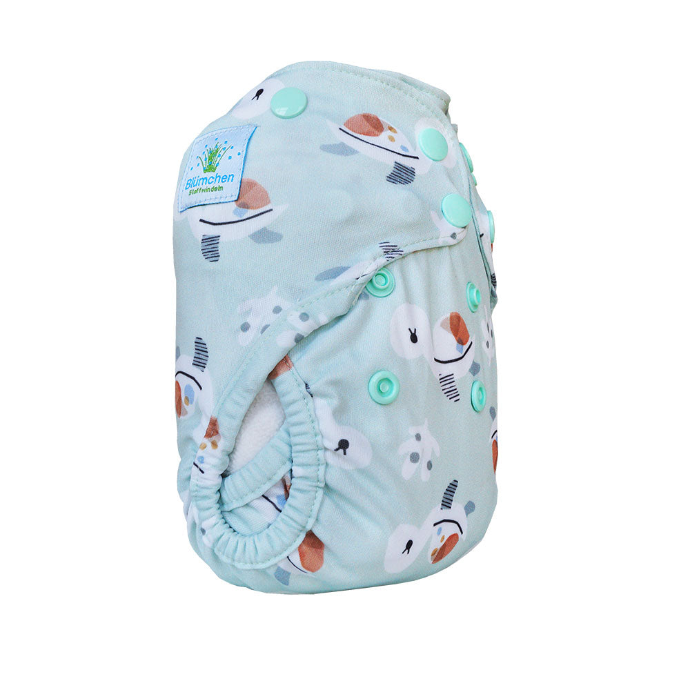 Blümchen - Eco Shell Überhose (2in1) - Druckverschluss - Newborn (3-6 kg)