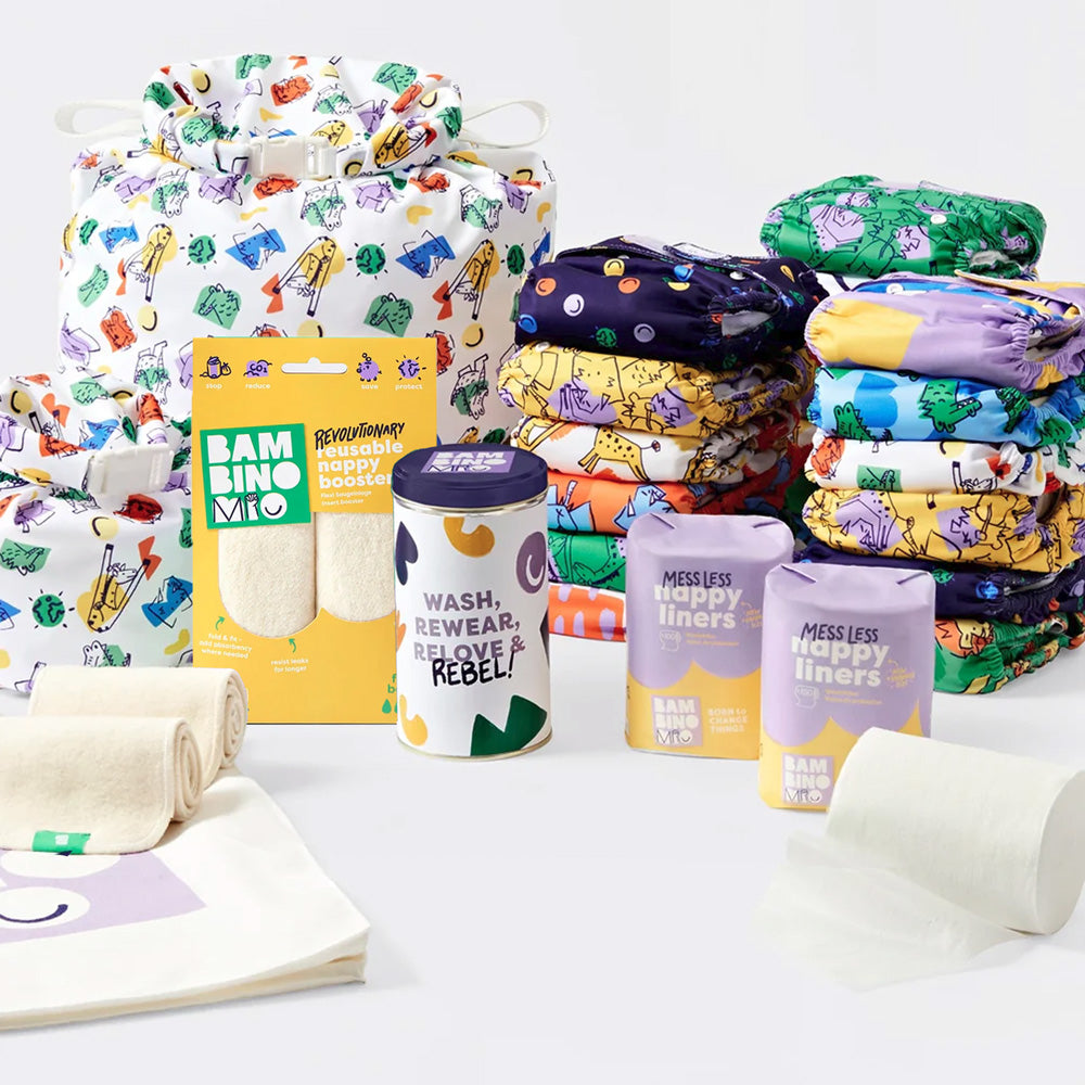 Bambino Mio - Revolutionäre wiederverwendbare Windel - Changemaker Box (20 Windeln + Zubehör)