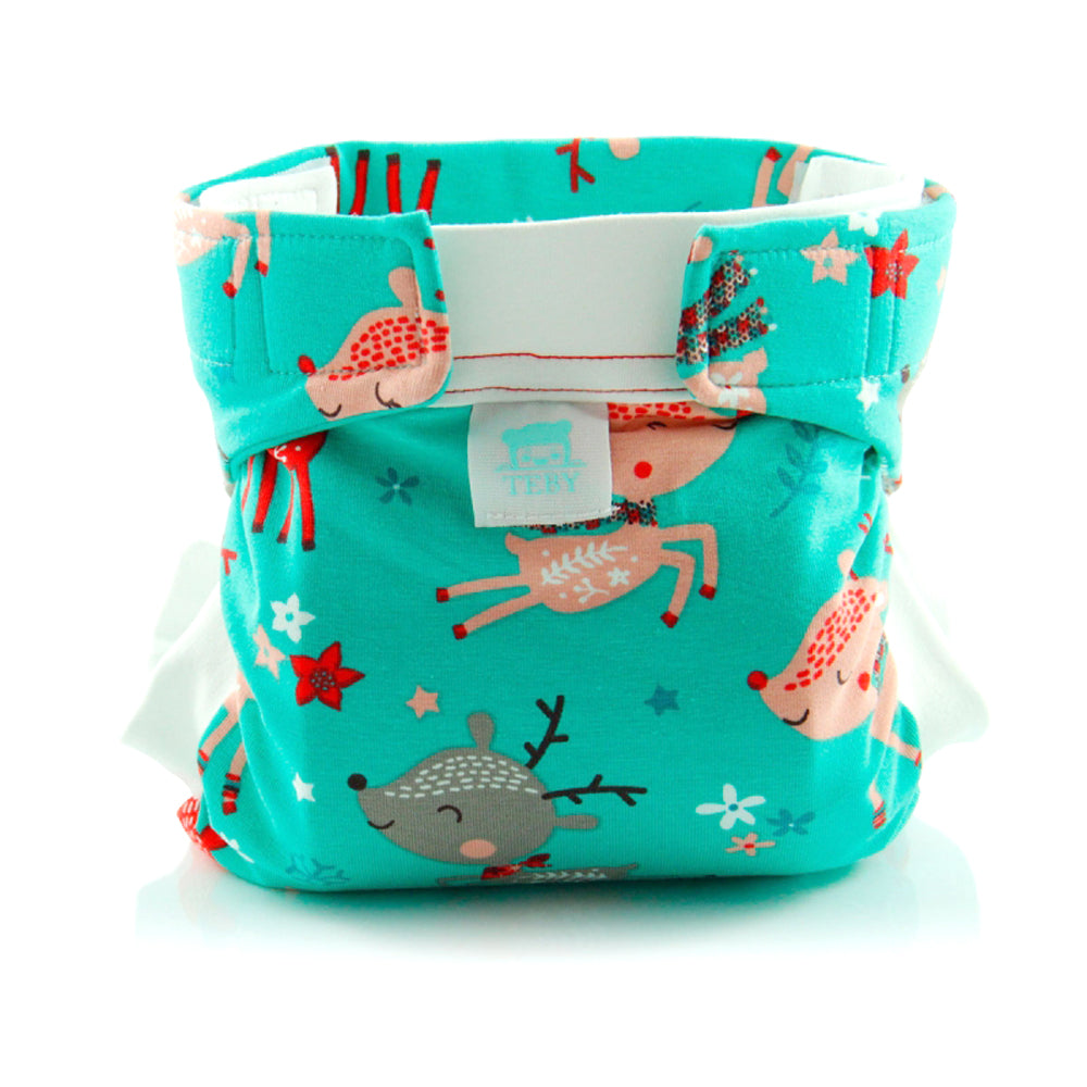 Culla di Teby (AI3) - Bio-Baumwolle Hybridwindel - (EINZELN) - Snowflakes