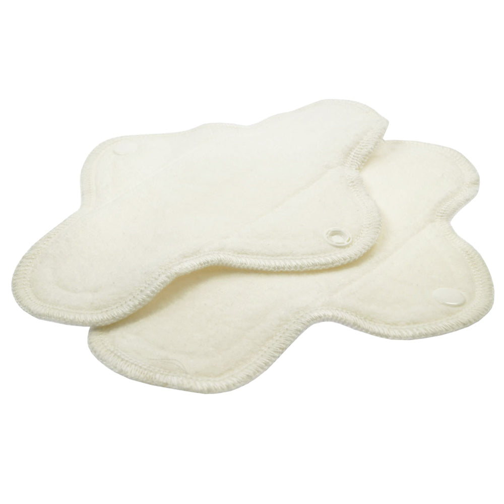 Blümchen - auslaufsichere Kuschel-Slip-Einlage (Menstruations-Binde) Bio-Baumwolle - 3 Stück