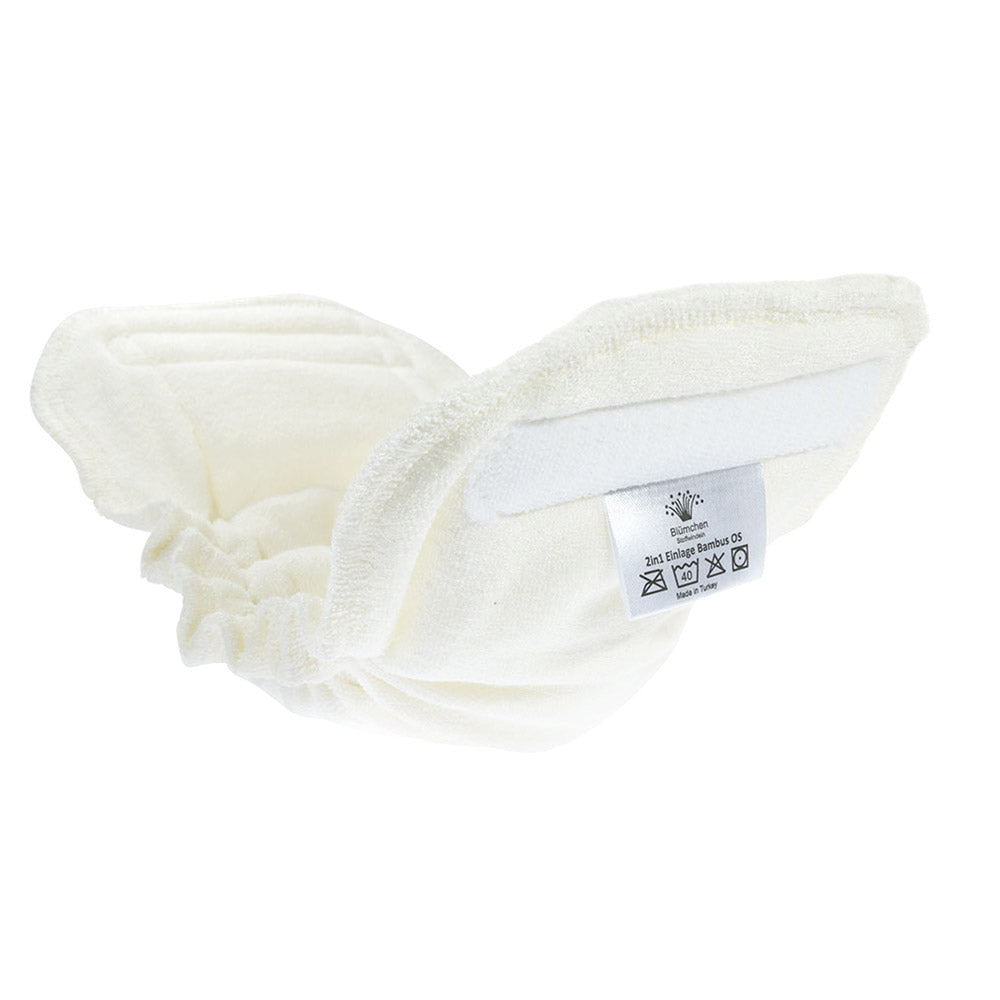 Blümchen - Saugeinlagen für Eco-Shell 2in1 (One Size) - Bambusviskose & Bio-Baumwolle