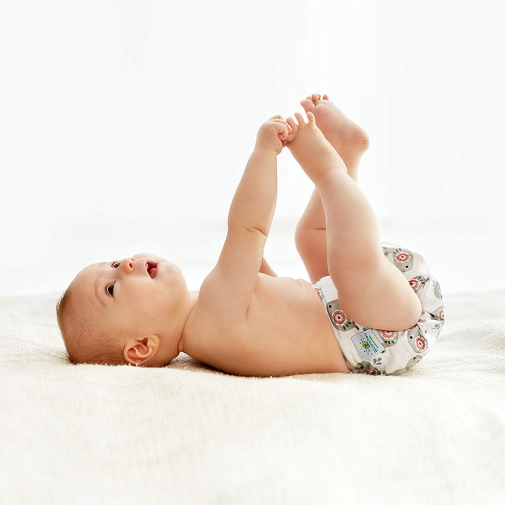 Blümchen - Eco Shell Überhose (2in1) - Klettverschluss - Newborn (3-6 kg)