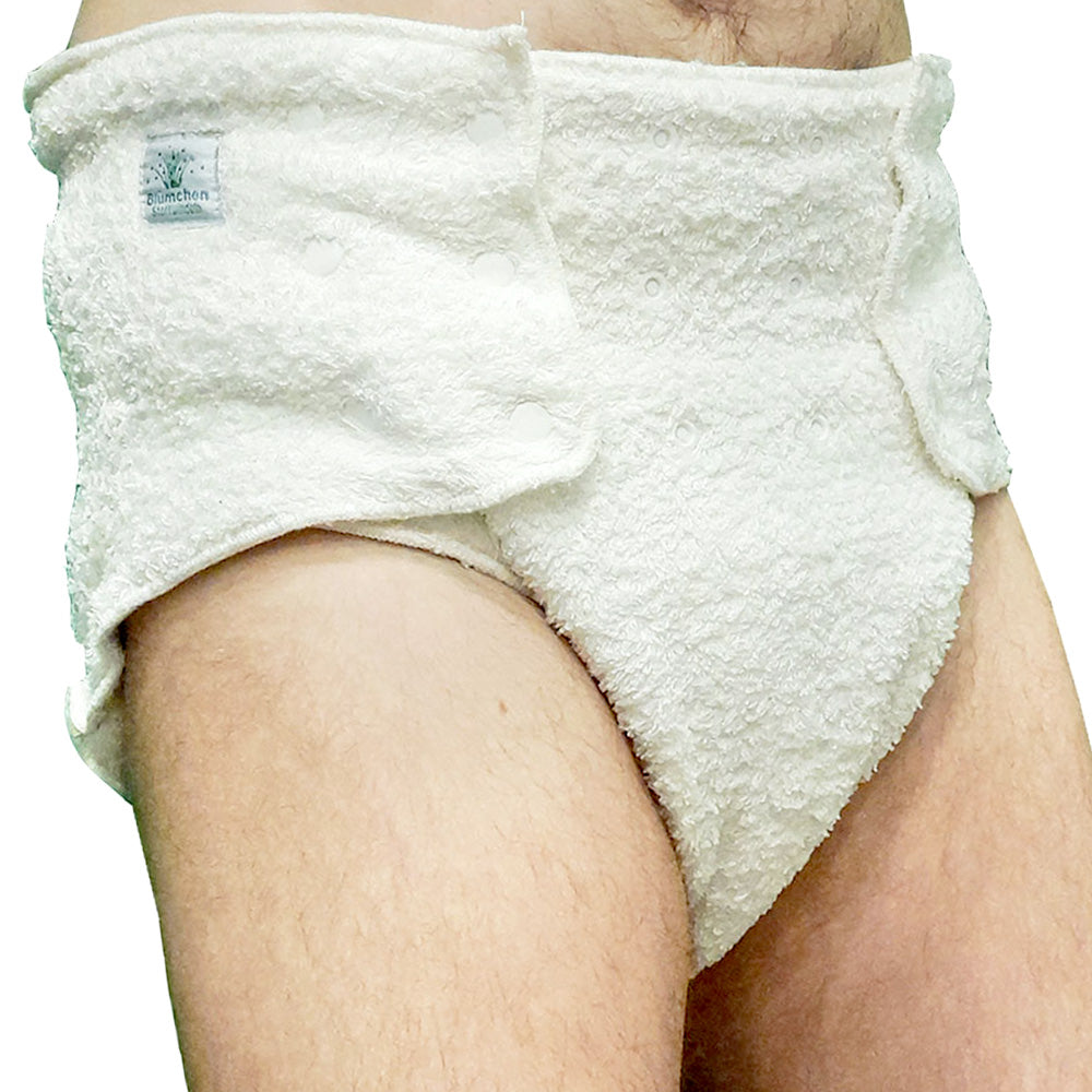 Blümchen - Kinder & Erwachsenen-Höschenwindel (Inkontinenz Windel) - Bambusfrottee