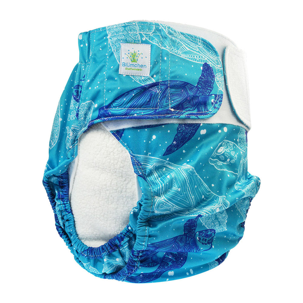 Blümchen - Kinder & Erwachsenen Stoffwindel (Inkontinenz Windel) - Schildkröte