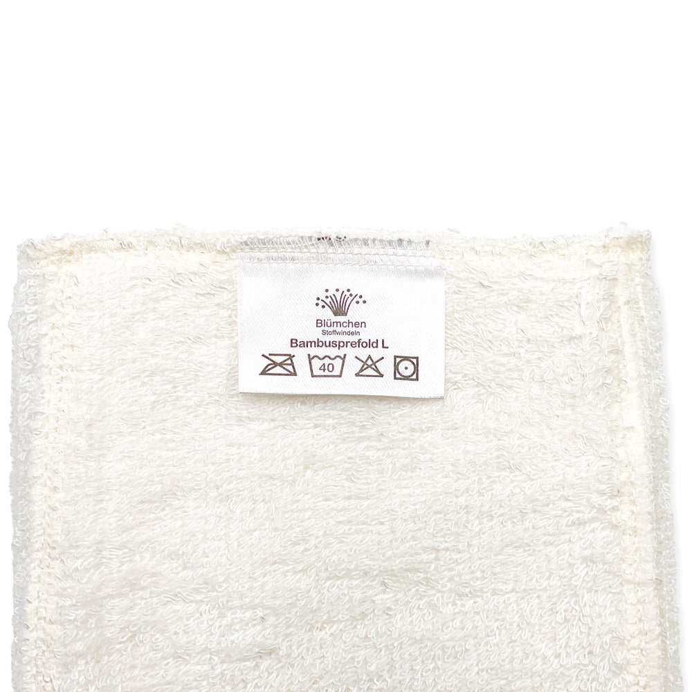 Blümchen - Prefold (Falteinlage) aus Bambus-Frottee