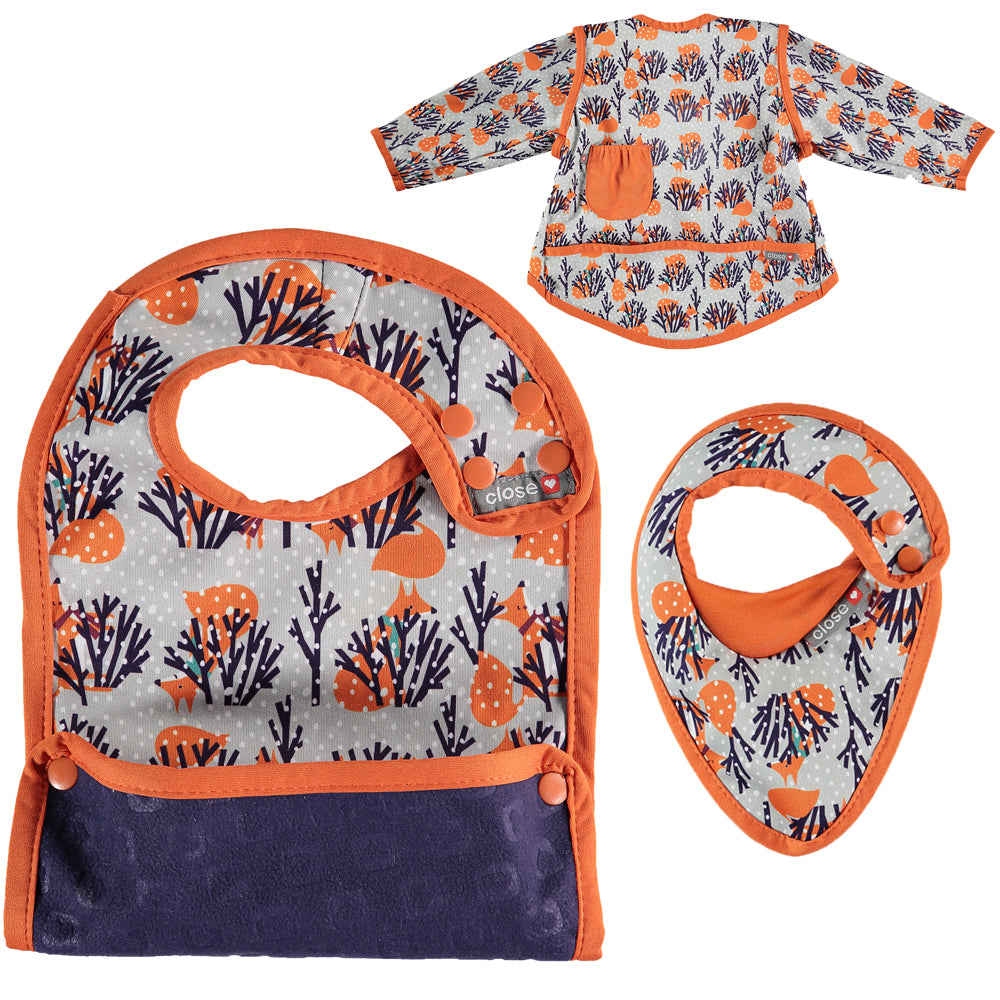 Close Pop-In - Lätzchen Ffion & Mr. Fox - Phase 1, 2, 3 und 4, Wendelätzchen