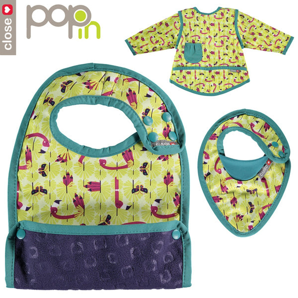 Close Pop-In - Lätzchen Flamingo (Lala & Bugsy) - Phase 1