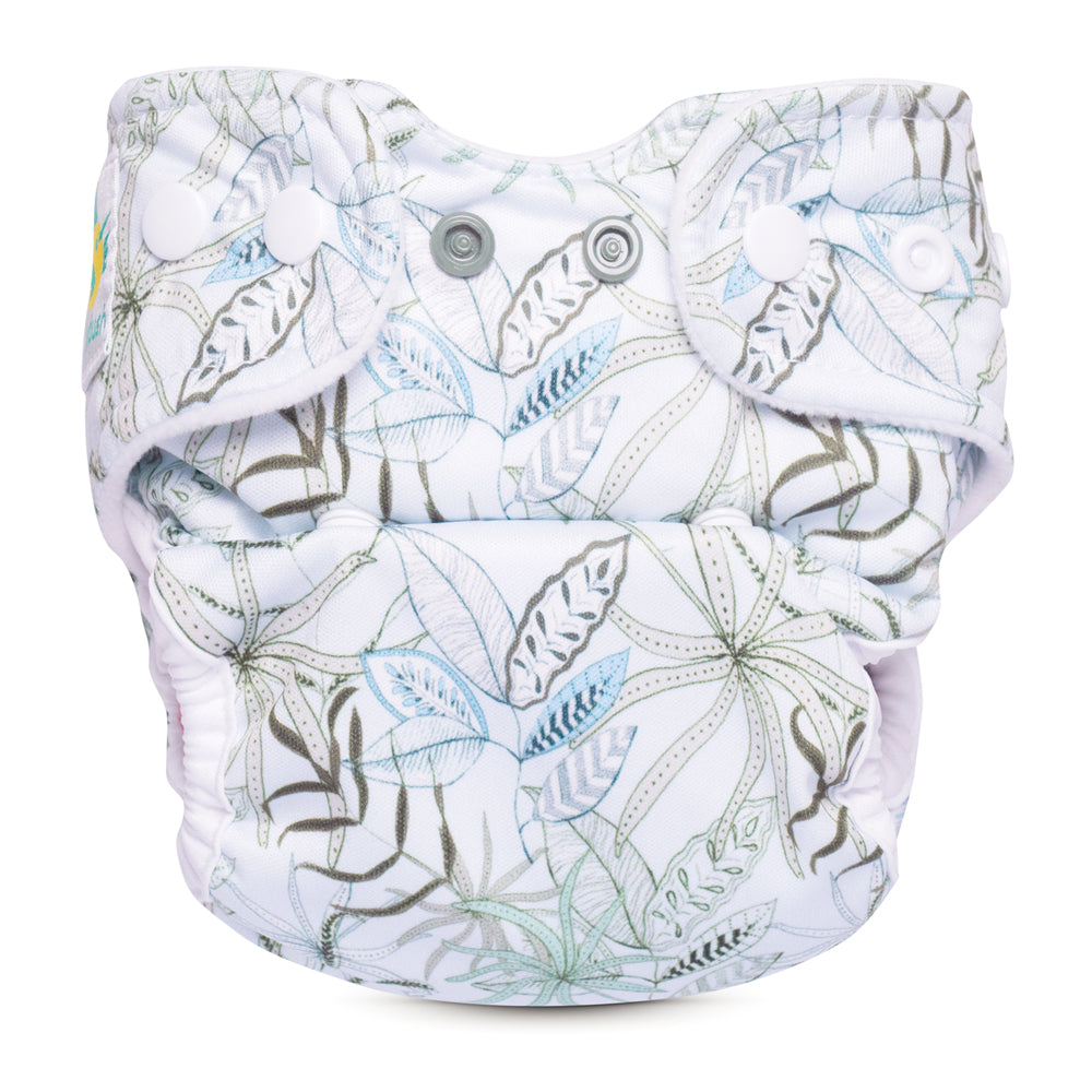 Doodush - V2.0 Überhose (Prefold) - Botanic Garden - vergleichbar mit Milovia Überhosen