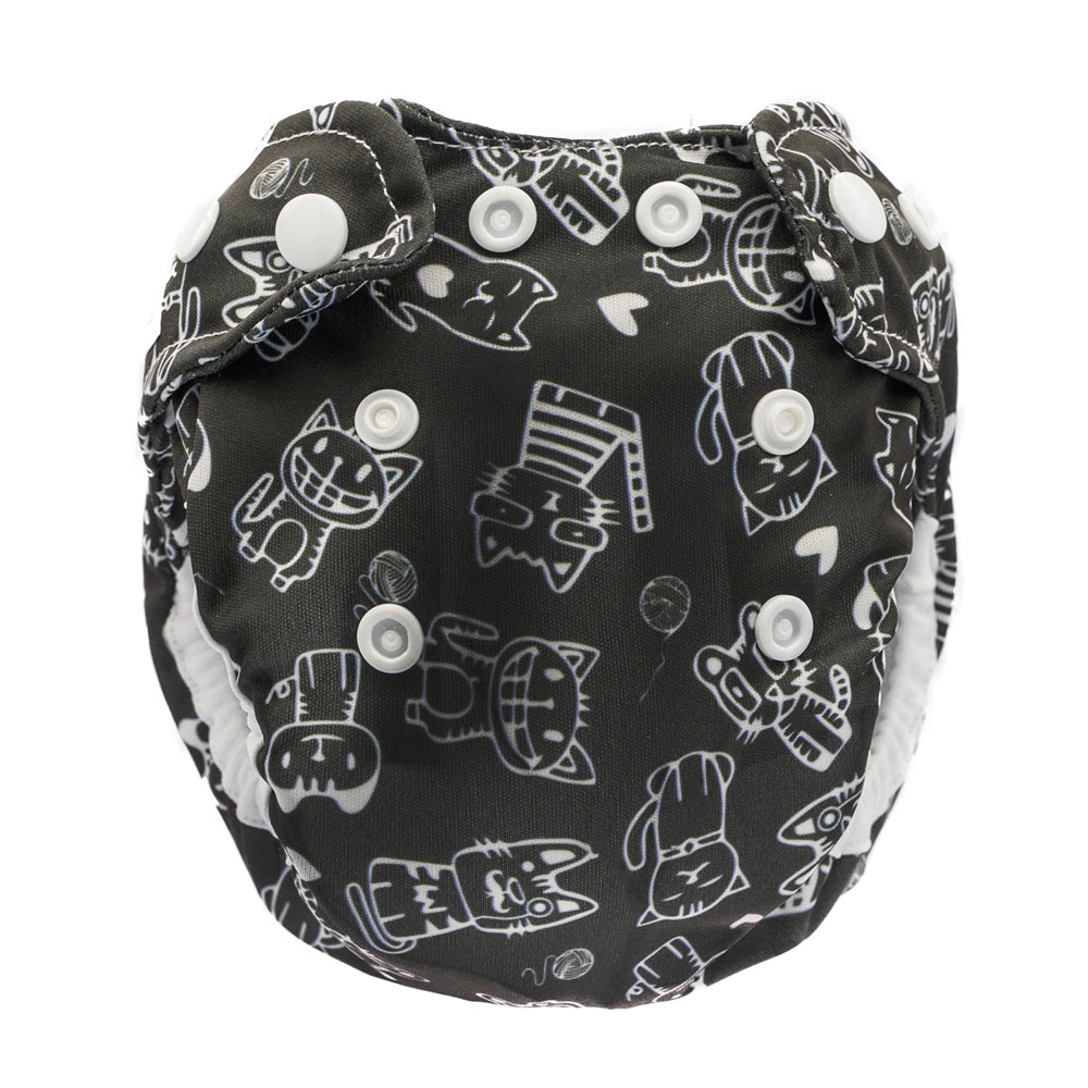 Doodush - V2.0 Überhose mit Laschen - Retro Cats (Katzen)