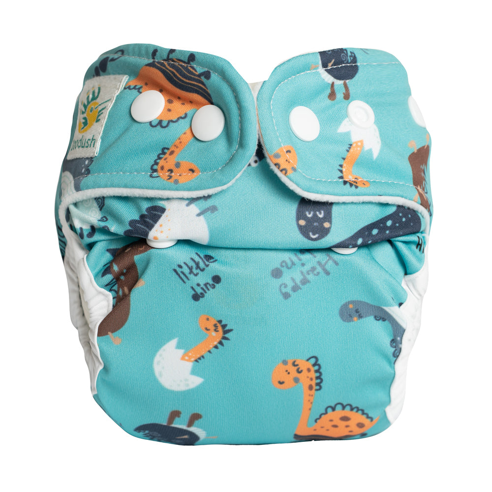 Doodush - V2.0 Überhose mit Laschen - Turquoise Dinos (Dinosaurier)