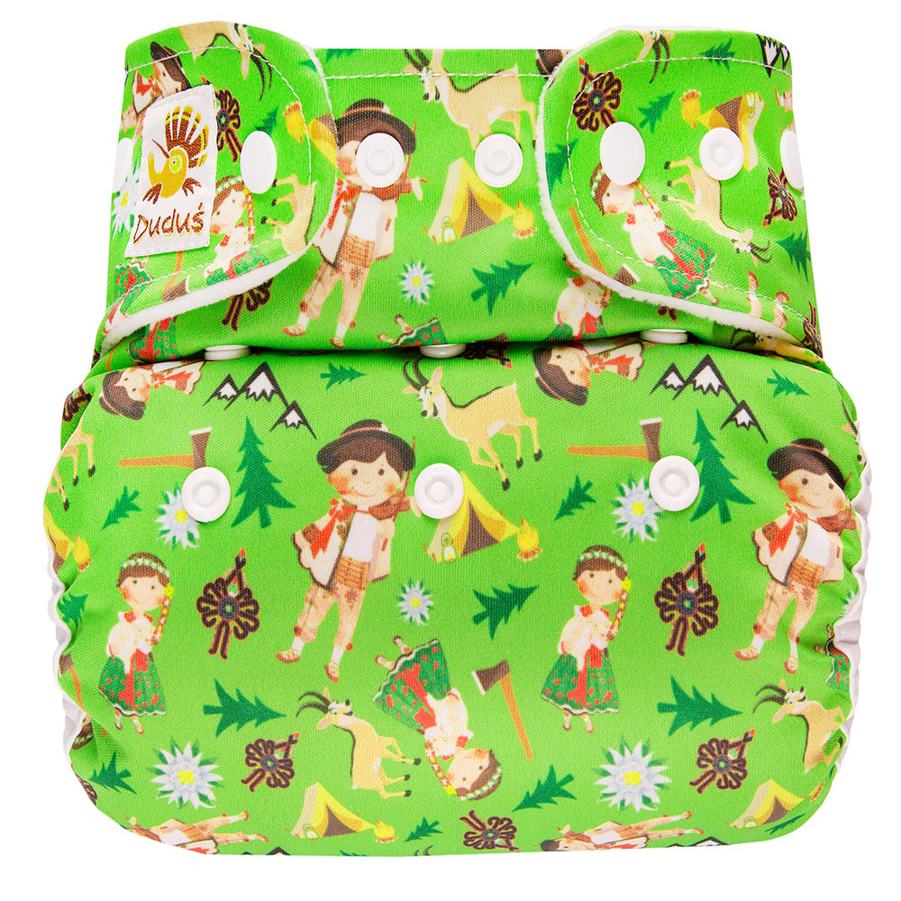 Doodush - V2.0 Überhose mit Laschen - Green Mountains (Berglandschaft)