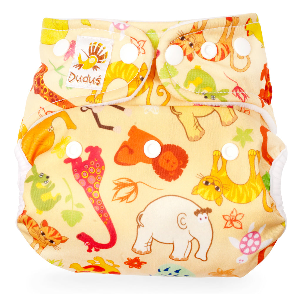 Doodush - V2.0 Überhose mit Laschen - Sand Safari (Wilde Tiere)