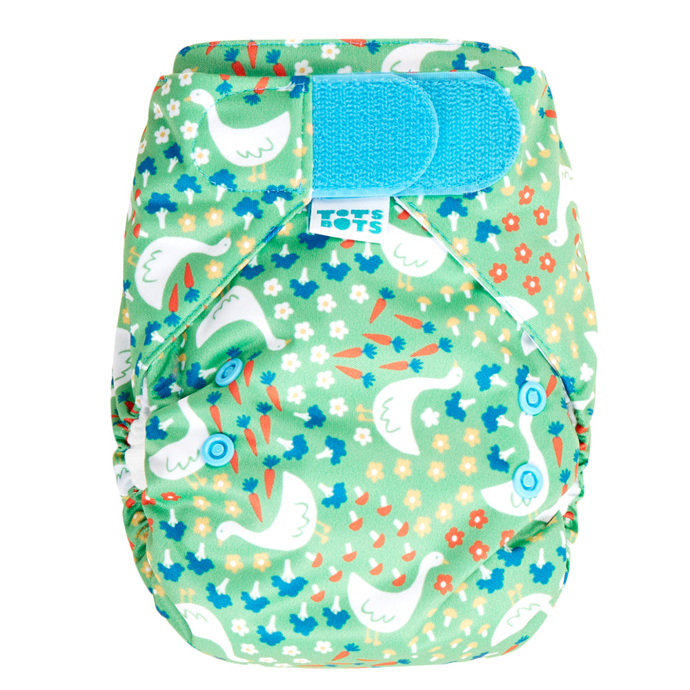 TotsBots EasyFit V5 (STAR) - All In One Stoffwindel - Onesize - Goosey Gander - Öko-Tex zertifiziert
