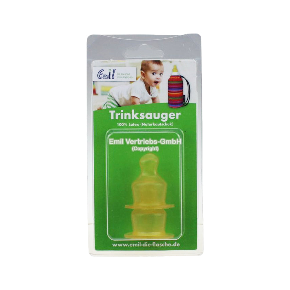 Emil die Babyflasche - Trinksauger (100% Latex Naturkautschuk) - 2 Stück