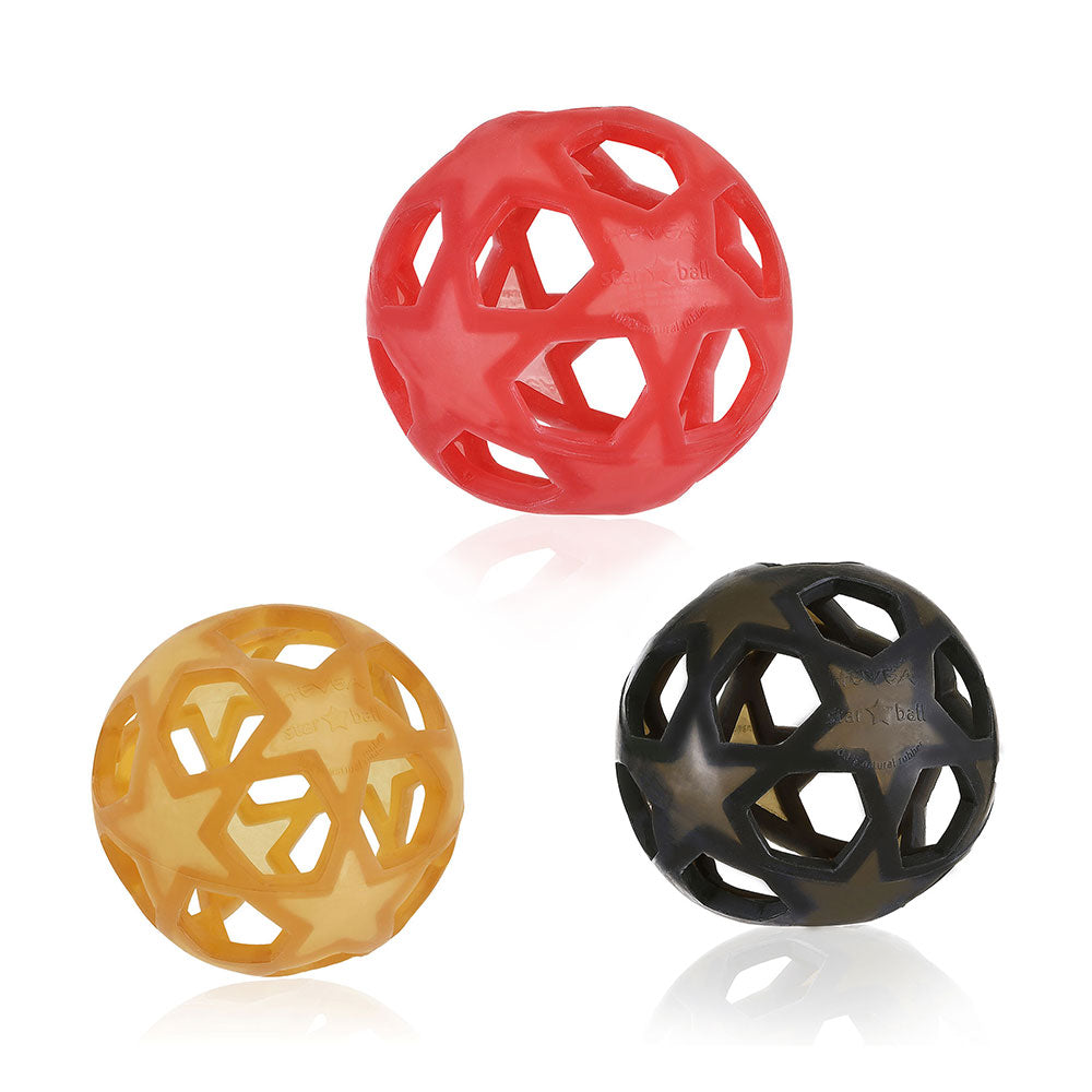 Hevea - "Star Ball" Greifball (100% Naturkautschuk) - Motorikspielzeug