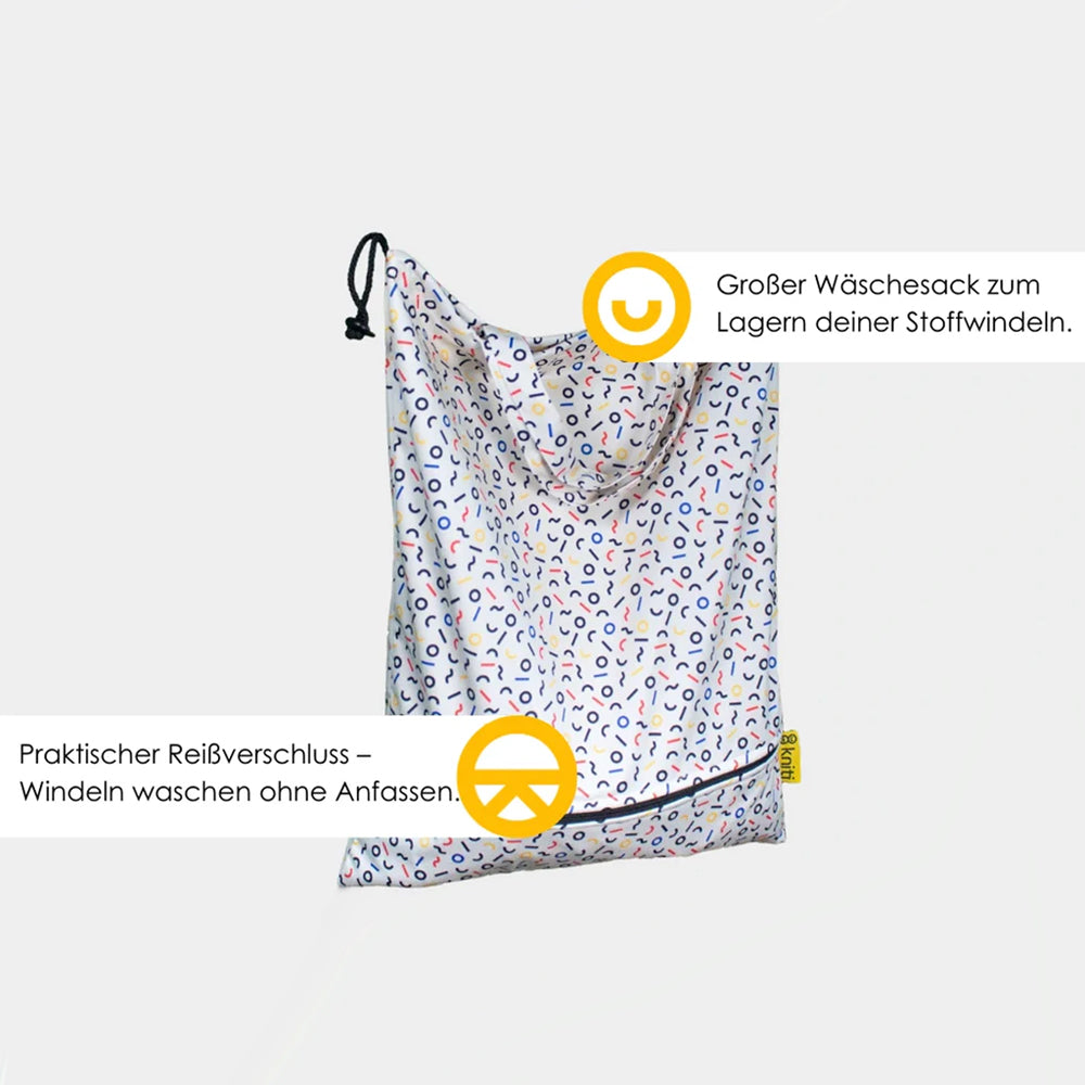 Kniti - Wetbag | Wäschesack | Pail Liner | Wäschebeutel für Zuhause