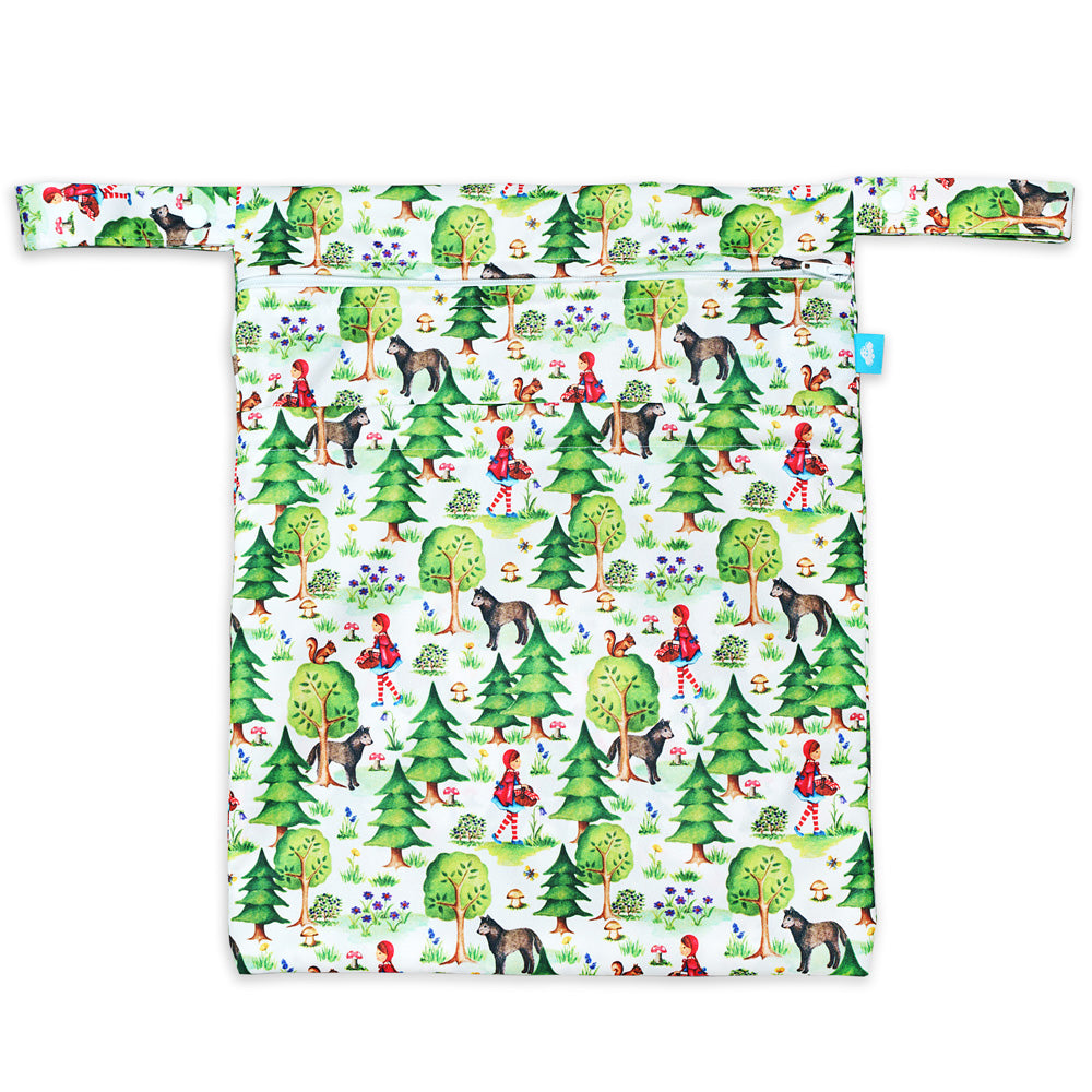 Little Clouds - doppelte Nasstasche (Wet & Dry Bag) wasserdichter Wetbag, Windelsack & Nasstasche. Ideal für Stoffwindeln oder Schwimmbekleidung.