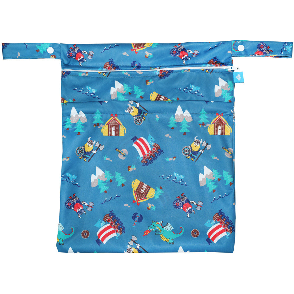 Little Clouds - doppelte Nasstasche mit Trockenfach (Wet & Drybag) - Gr. L (53x44 cm)