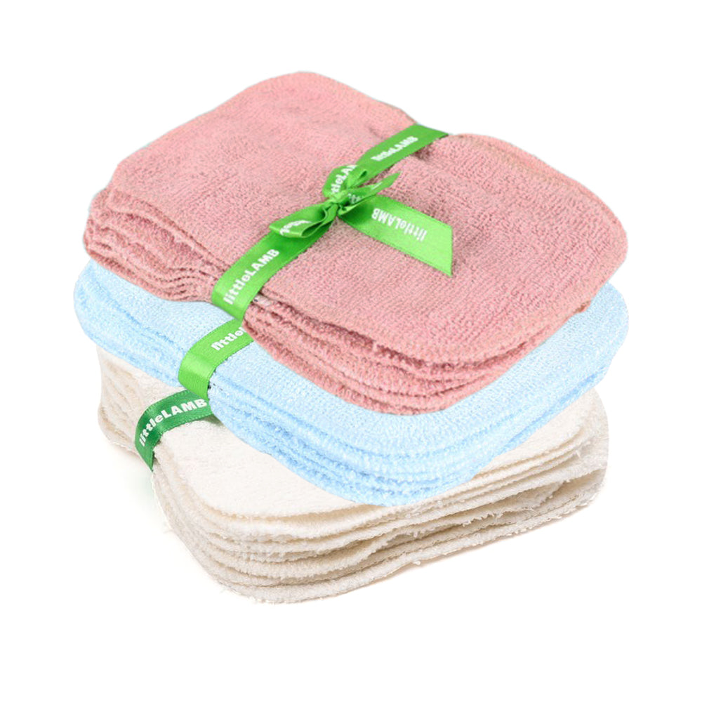 Little Lamb - Bambus Reinigungstücher & Feuchttücher (14x9 cm) - 10 Stück