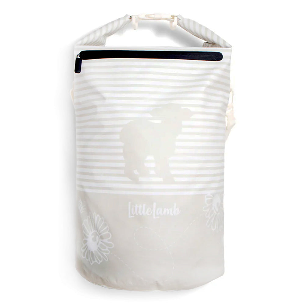 Little Lamb - großer hängender Wäschesack & wasserdichter Windelsack mit Schlaufe | 100% Polyester für Stoffwindeln