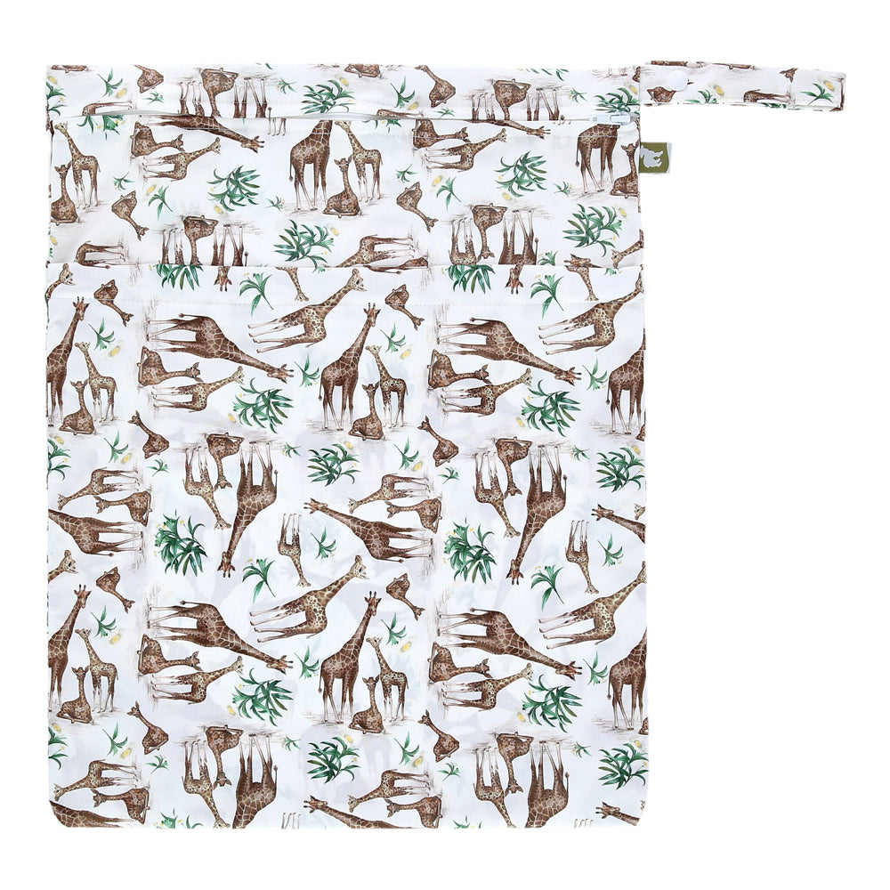 Little Lamb - Nasstasche mit Trockenfach - Wetbag mit Schlaufe - Gr. L (33x46 cm)