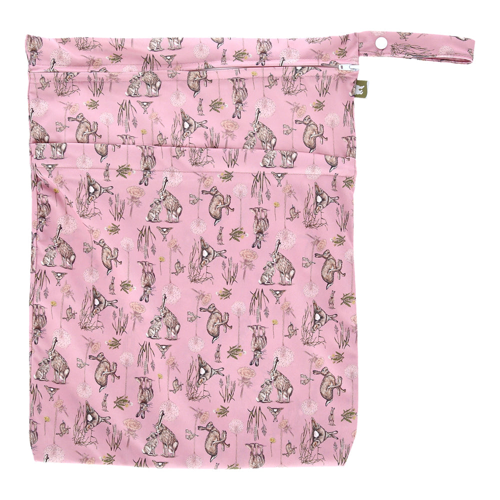 Little Lamb - Nasstasche mit Trockenfach - Wetbag mit Schlaufe - Gr. L (33x46 cm)