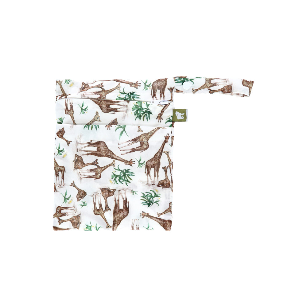 Little Lamb - Nasstasche mit Trockenfach - Wetbag mit Schlaufe - Gr. S (18x24 cm)