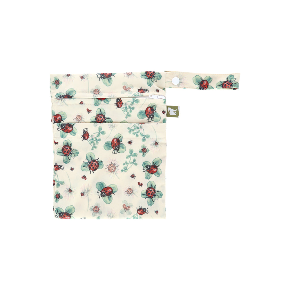 Little Lamb - Nasstasche mit Trockenfach - Wetbag mit Schlaufe - Gr. S (18x24 cm)