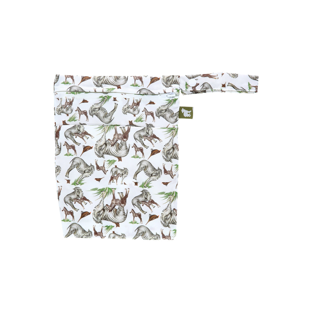 Little Lamb - Nasstasche mit Trockenfach - Wetbag mit Schlaufe - Gr. S (18x24 cm)