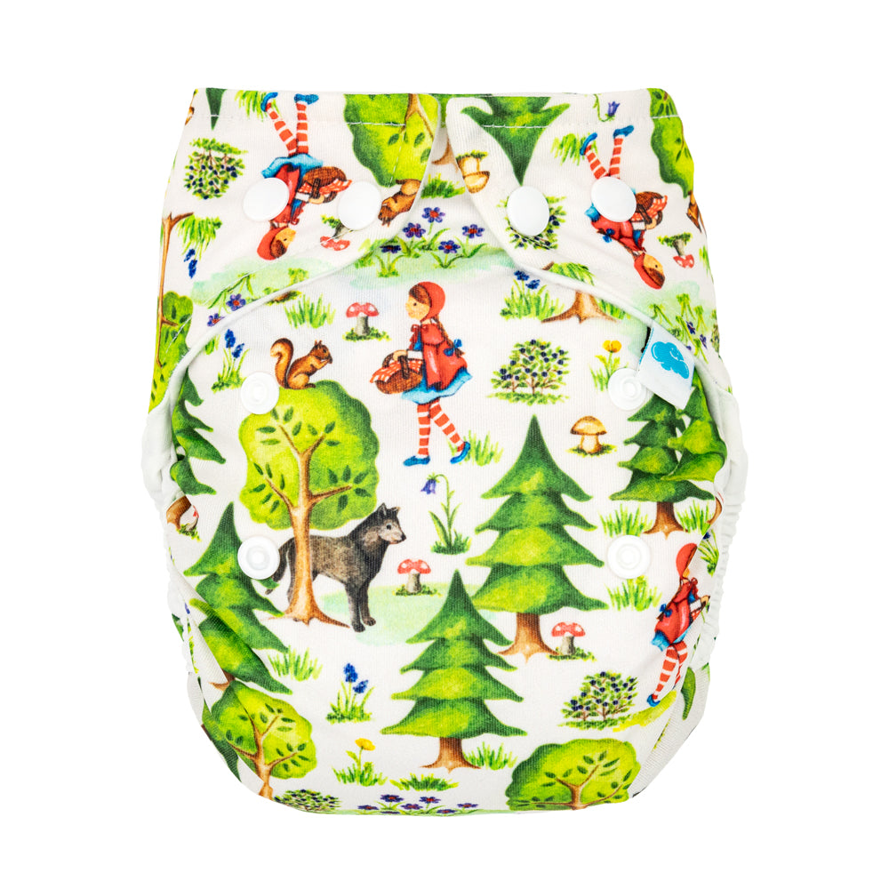 Little Clouds - Überhose (Prefold) - Little Red Riding Hood (Rotkäppchen)