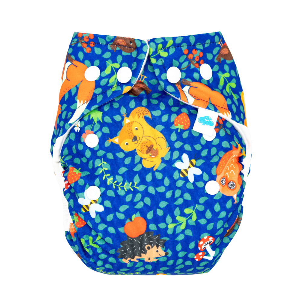 Little Clouds - Überhose (Prefold) - Forest (Waldtiere)