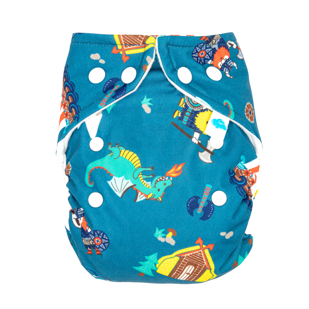 Little Clouds - Überhose (Prefold) - Vikings (Vikinger)