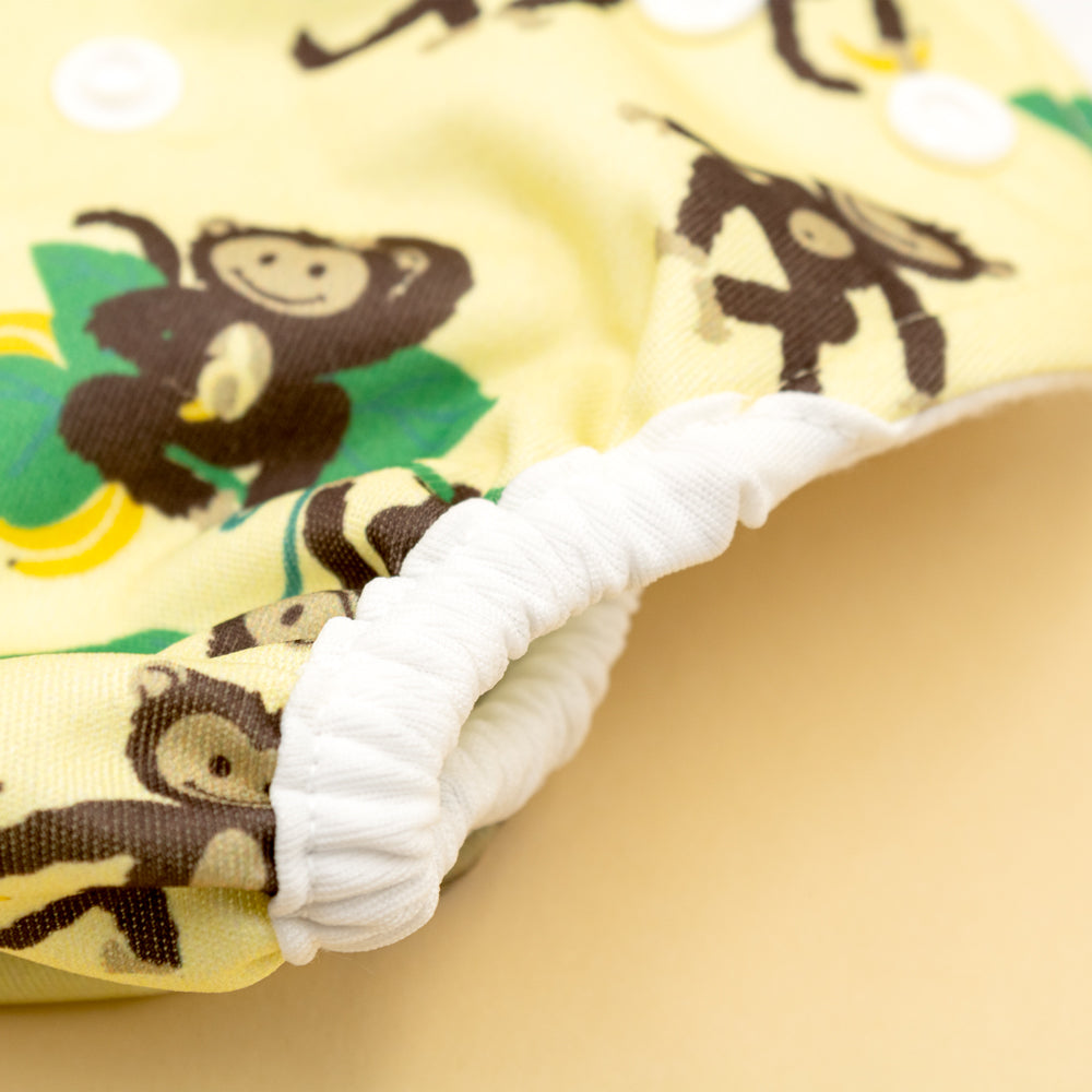 Little Clouds - Überhose (Prefold) - Monkey (Affe)