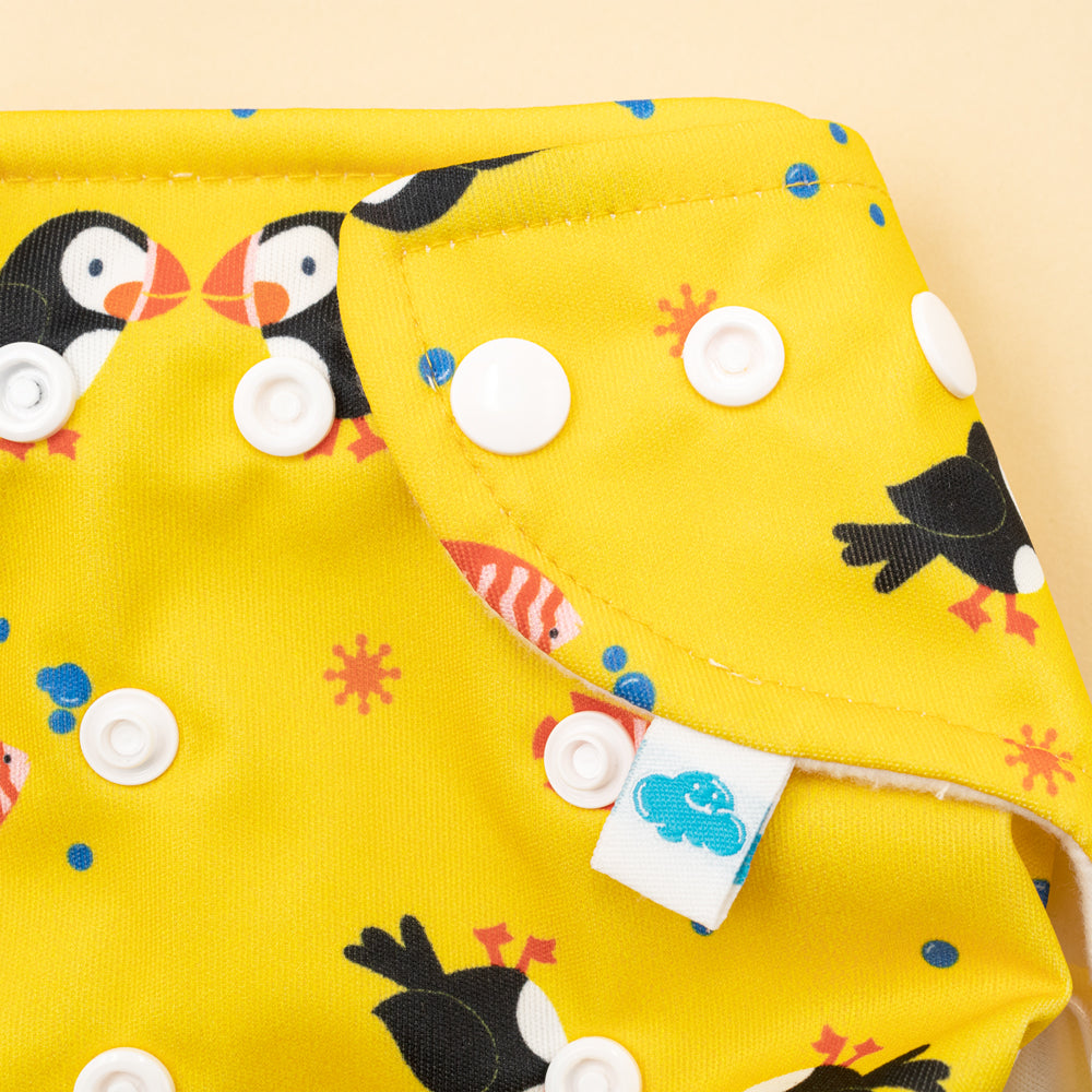 Little Clouds - Überhose (Prefold) - Puffin (Papageientaucher)