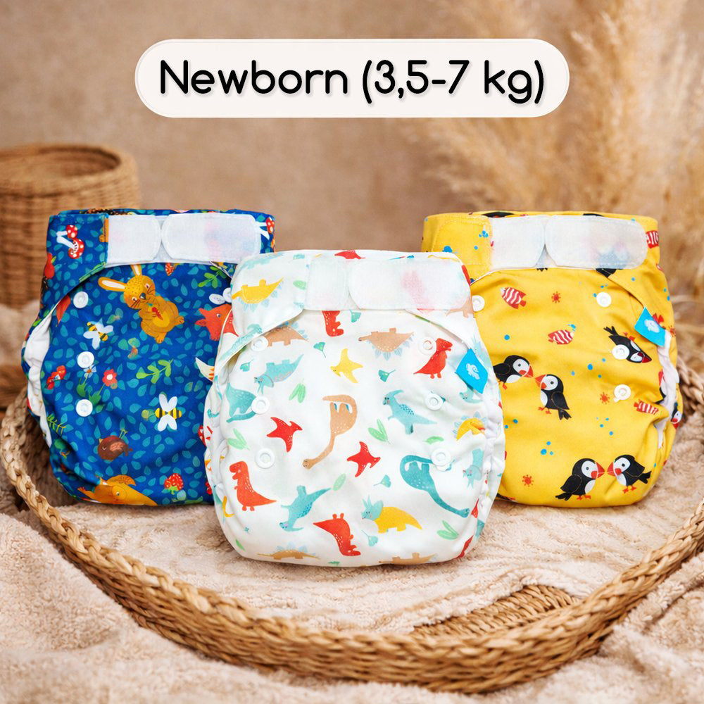 Little Clouds - SuperCloud - AIO (Newborn (3,5-7 kg) - Probierbox (5 Stück & Zubehör)