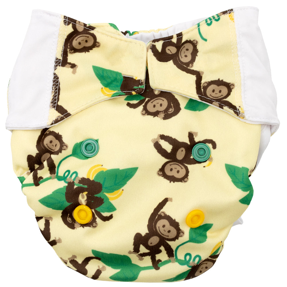 Mommy Mouse - Komplettwindel (AIO) - Newborn (2,5-7 kg) - Affen