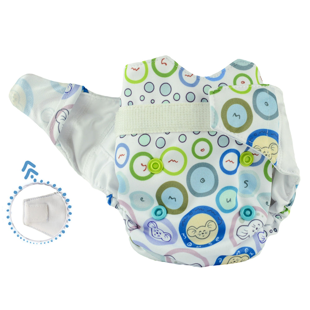 Mommy Mouse - Komplettwindel (AIO) - Newborn (2,5-7 kg) - Bubble Gum