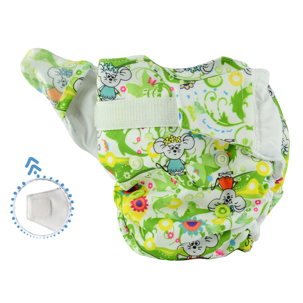 Mommy Mouse - Komplettwindel (AIO) - Newborn (2,5-7 kg) - Lemon Tree