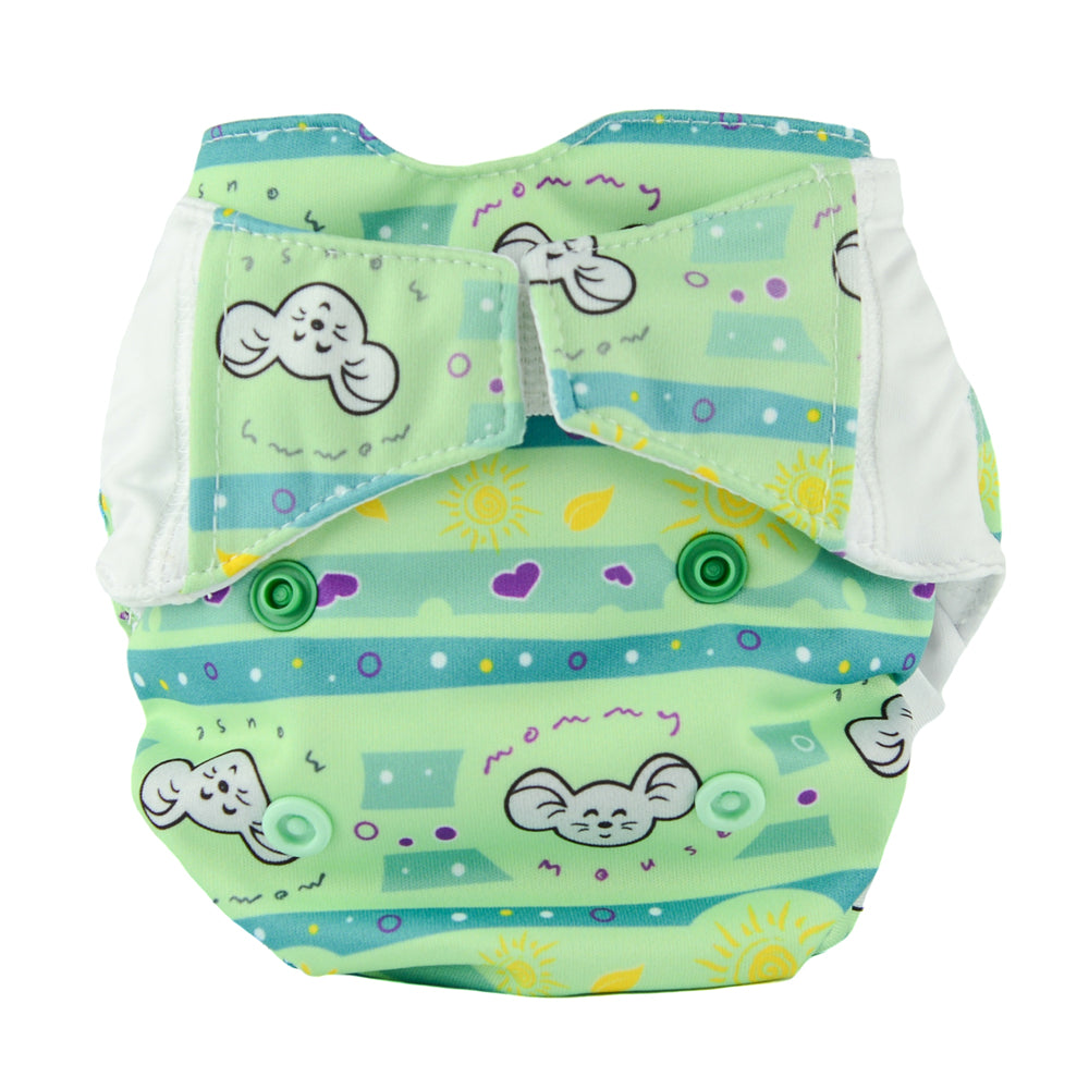 Mommy Mouse - Komplettwindel (AIO) - Newborn (2,5-7 kg) - Sunshine