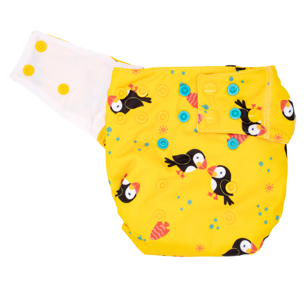 Mommy Mouse - Komplettwindel (AIO) - One Size (6-16 kg) - Puffins