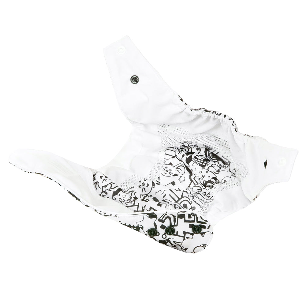 Mommy Mouse - SIO-Überhose (weiche Beinbündchen) - One Size - Black