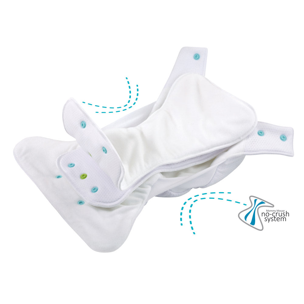 Mommy Mouse - XL Höschenwindel mit Klettverschluss 9 - 19 kg - Polar Microfleece