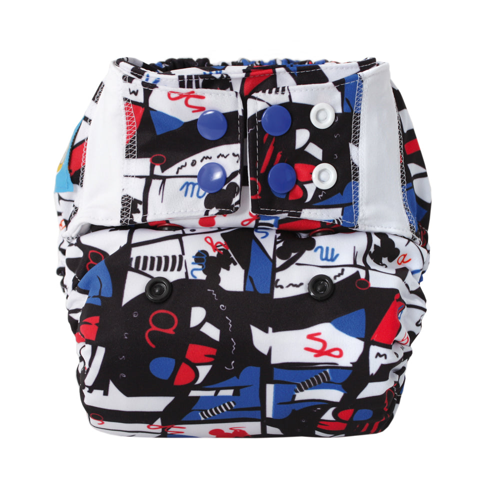 Mommy Mouse Pocketwindel - One Size - Pablo (ohne Einlagen) - Taschenwindel für maximale Flexibilität.