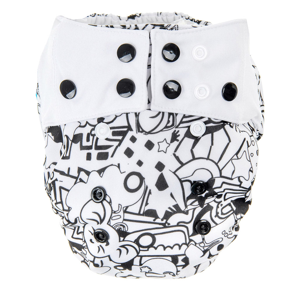 Mommy Mouse SIO-Stoffwindel (Snap in One) One Size - Play (ohne Einlagen)