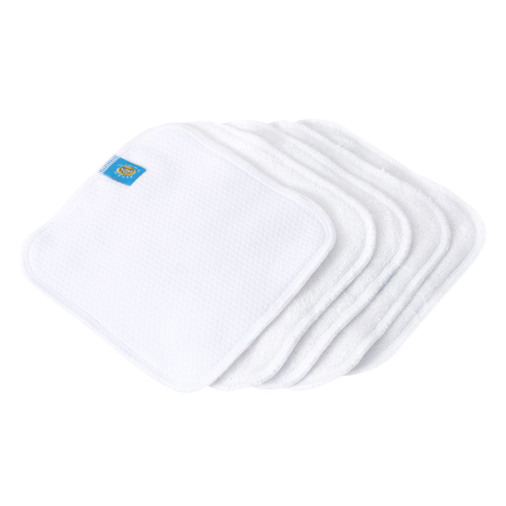 Mommy Mouse - Bambus Feuchttücher Set (Miniwetbag & 5 Waschlappen) - 14x14 cm