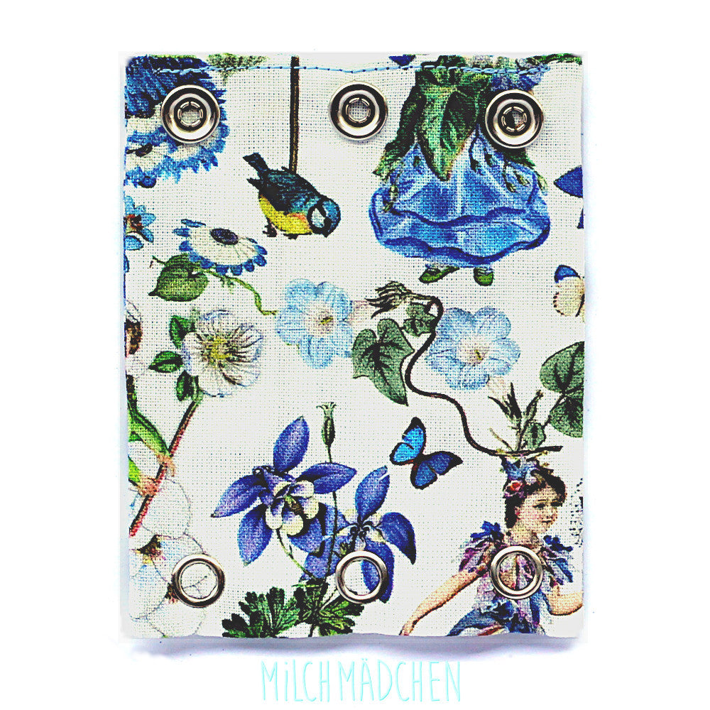 Milchmädchen - Bodyerweiterung (Bodyverlängerung) - Blumen Mädchen Blau - Einzeln (alle Größen)