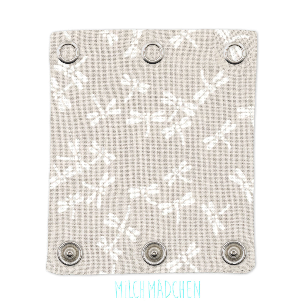 Milchmädchen - Bodyerweiterung (Bodyverlängerung) - Libelle (Grau) - Einzeln (alle Größen)