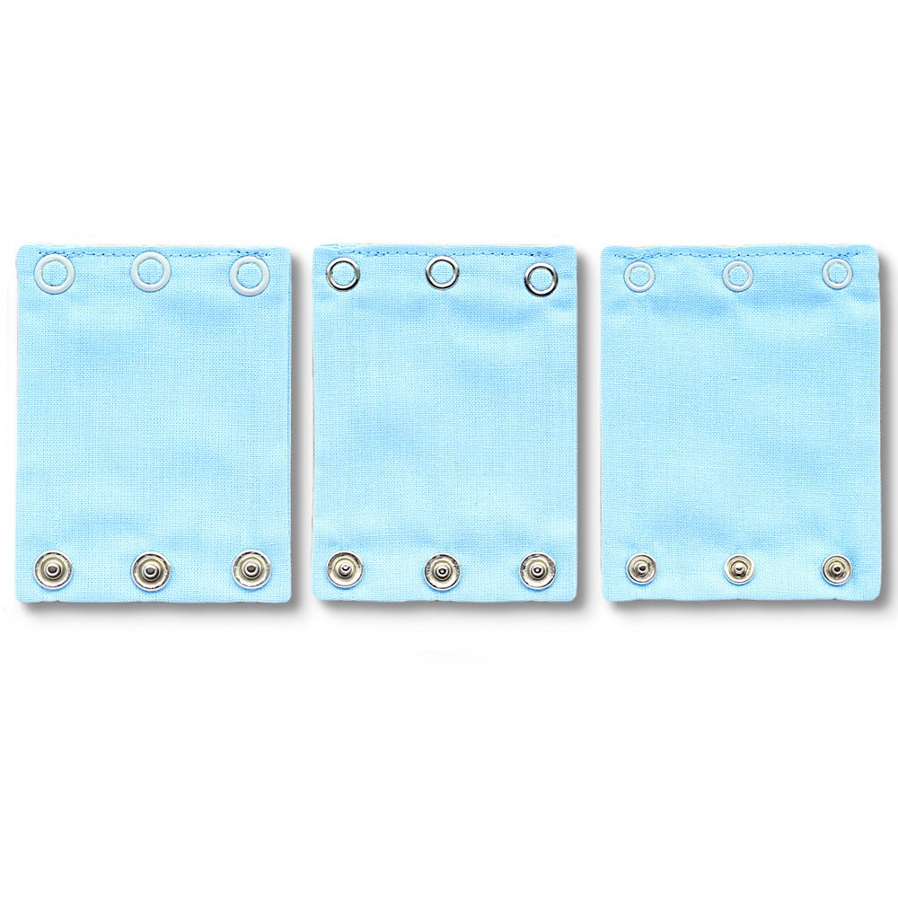 Milchmädchen - Bodyerweiterung/-verlängerung - in tollen Designs - 3 Stück in 3 Druckknopfgrößen