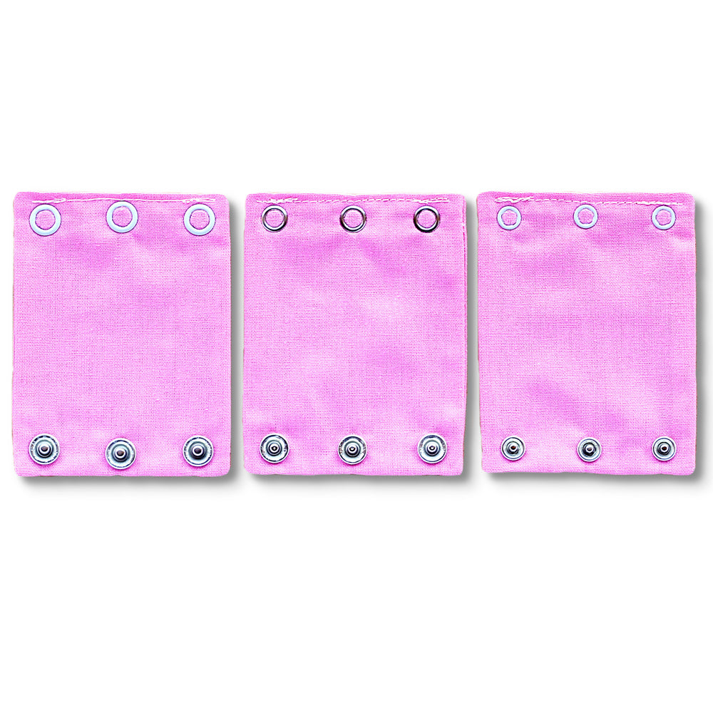 Milchmädchen - Bodyerweiterung/-verlängerung - in tollen Designs - 3 Stück in 3 Druckknopfgrößen